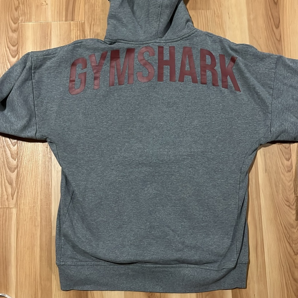 Gymshark Gray power zip up hoodie